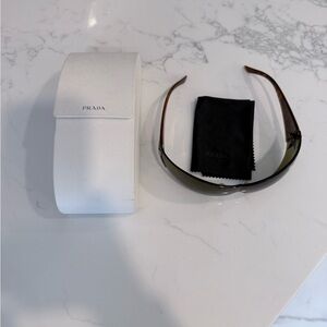 Prada Tortoise Shell Sunglasses with White Case